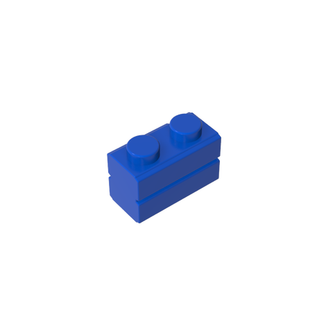 Gobricks,Brick Special 1 x 2 with Masonry Brick Profile,98283