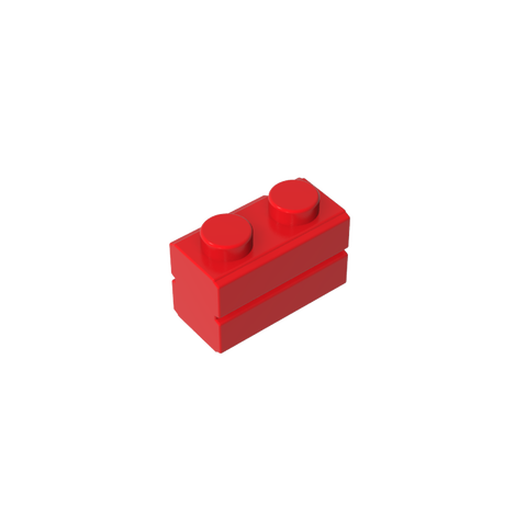 Gobricks,Brick Special 1 x 2 with Masonry Brick Profile,98283