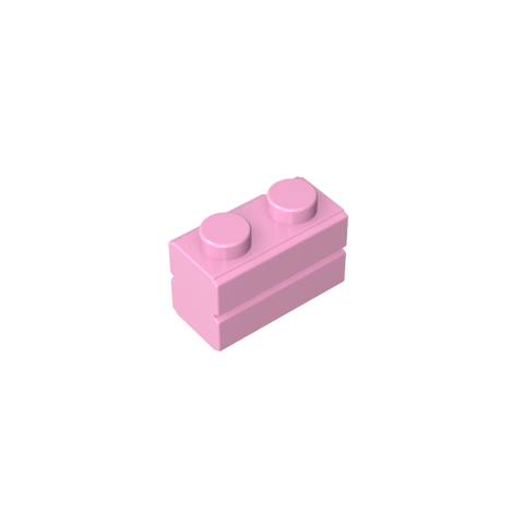 Gobricks,Brick Special 1 x 2 with Masonry Brick Profile,98283