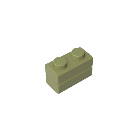 Gobricks,Brick Special 1 x 2 with Masonry Brick Profile,98283