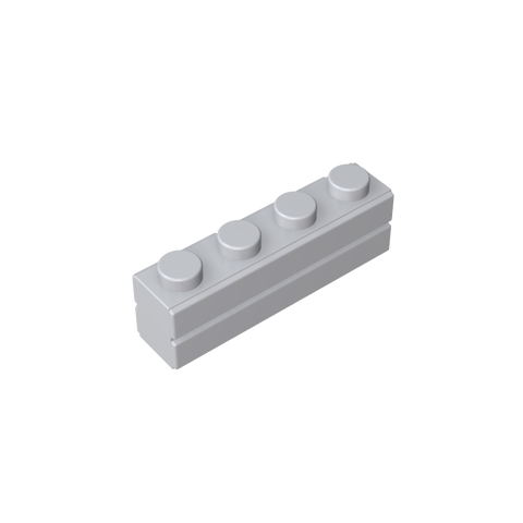 Gobricks,Brick Special 1 x 4 with Masonry Brick Profile,15533