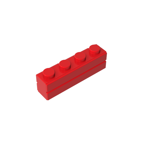 Gobricks,Brick Special 1 x 4 with Masonry Brick Profile,15533