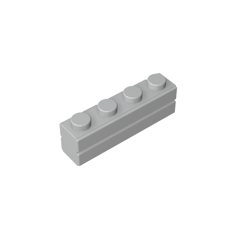 Gobricks,Brick Special 1 x 4 with Masonry Brick Profile,15533