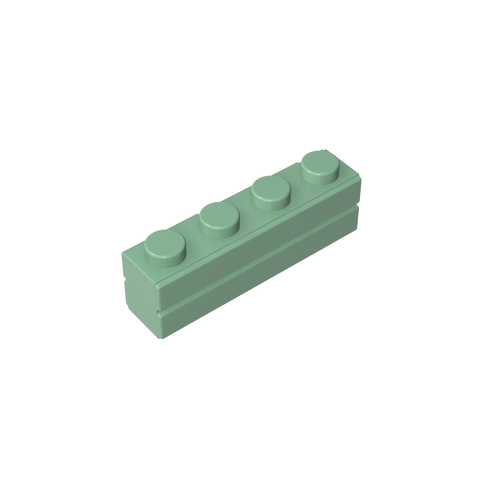 Gobricks,Brick Special 1 x 4 with Masonry Brick Profile,15533