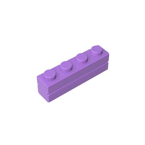 Gobricks,Brick Special 1 x 4 with Masonry Brick Profile,15533