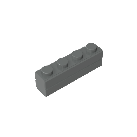 Gobricks,Brick Special 1 x 4 with Masonry Brick Profile,15533