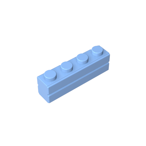 Gobricks,Brick Special 1 x 4 with Masonry Brick Profile,15533