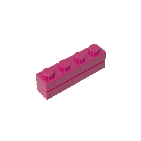 Gobricks,Brick Special 1 x 4 with Masonry Brick Profile,15533