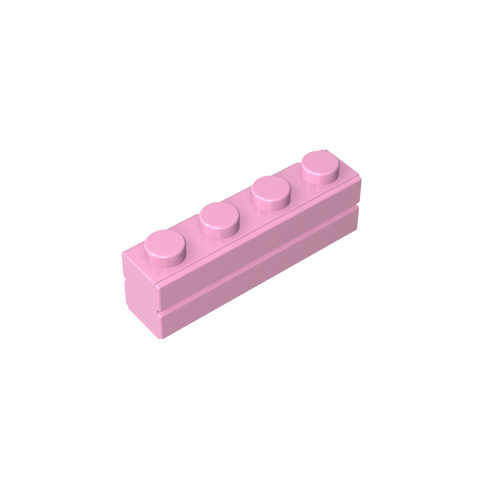 Gobricks,Brick Special 1 x 4 with Masonry Brick Profile,15533