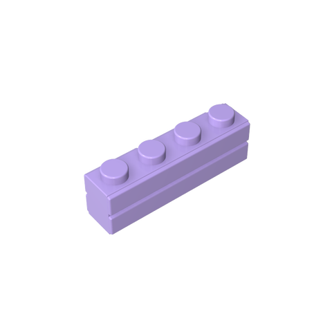 Gobricks,Brick Special 1 x 4 with Masonry Brick Profile,15533