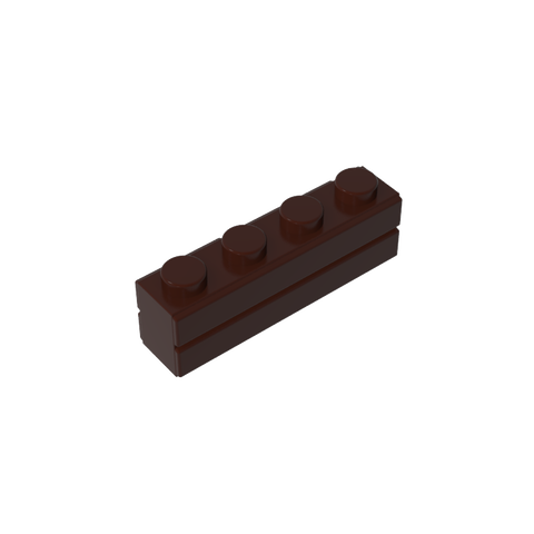 Gobricks,Brick Special 1 x 4 with Masonry Brick Profile,15533