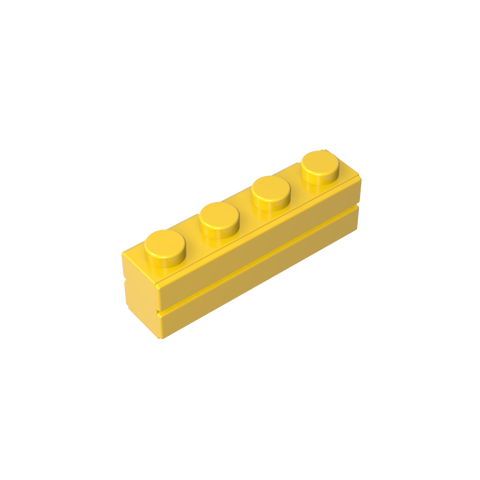 Gobricks,Brick Special 1 x 4 with Masonry Brick Profile,15533