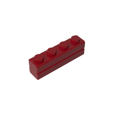 Gobricks,Brick Special 1 x 4 with Masonry Brick Profile,15533