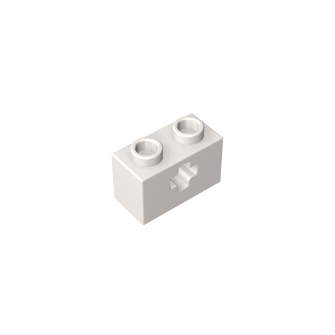 Gobricks,Technic Brick 1 x 2 with Axle Hole Type 1 [+ Opening] and Bottom Pin,32064a,32064,32064b,31493,32064c
