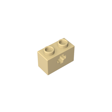 Gobricks,Technic Brick 1 x 2 with Axle Hole Type 1 [+ Opening] and Bottom Pin,32064a,32064,32064b,31493,32064c