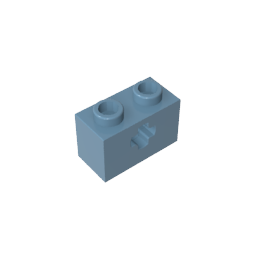 Technic Brick 1 x 2 with Axle Hole Type 1 [+ Opening] and Bottom Pin ,32064