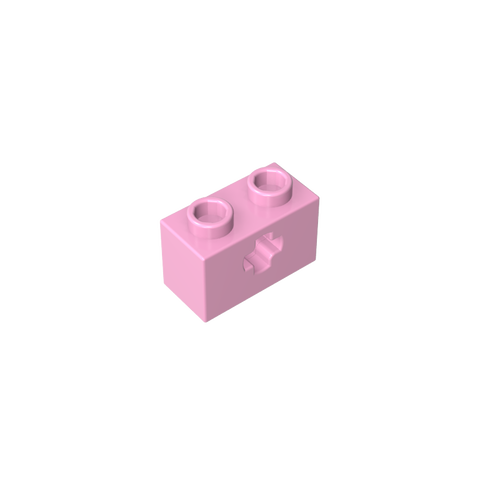 Gobricks,Technic Brick 1 x 2 with Axle Hole Type 1 [+ Opening] and Bottom Pin,32064a,32064,32064b,31493,32064c