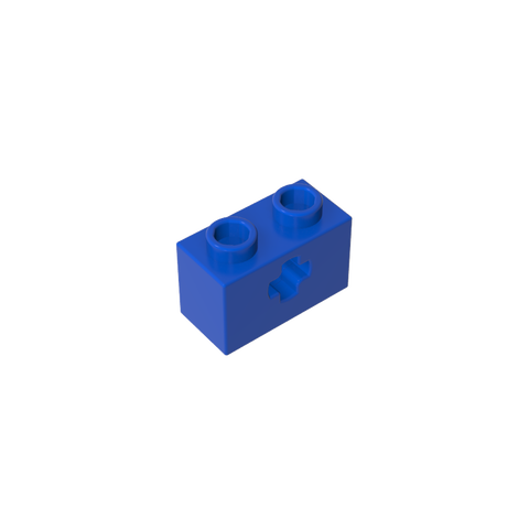 Gobricks,Technic Brick 1 x 2 with Axle Hole Type 1 [+ Opening] and Bottom Pin,32064a,32064,32064b,31493,32064c