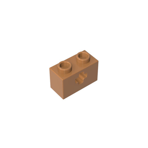 Gobricks,Technic Brick 1 x 2 with Axle Hole Type 1 [+ Opening] and Bottom Pin,32064a,32064,32064b,31493,32064c