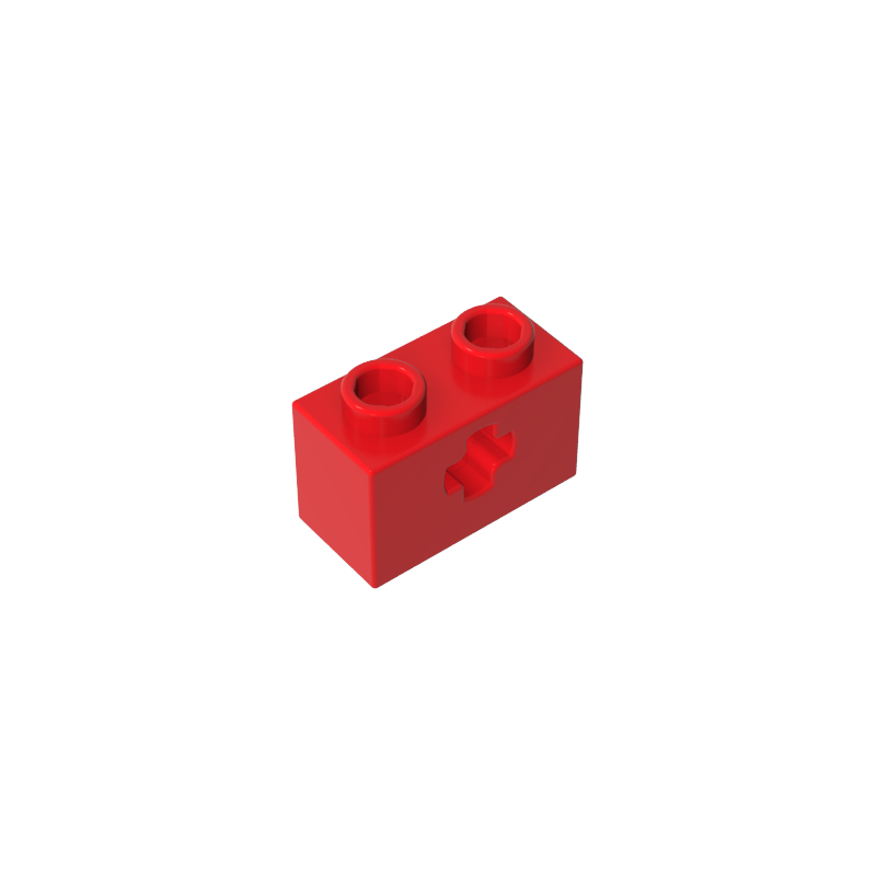 Gobricks,Technic Brick 1 x 2 with Axle Hole Type 1 [+ Opening] and Bottom Pin,32064a,32064,32064b,31493,32064c