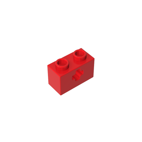 Gobricks,Technic Brick 1 x 2 with Axle Hole Type 1 [+ Opening] and Bottom Pin,32064a,32064,32064b,31493,32064c