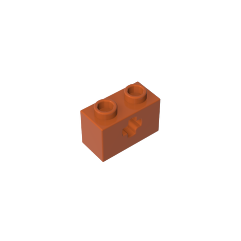 Gobricks,Technic Brick 1 x 2 with Axle Hole Type 1 [+ Opening] and Bottom Pin,32064a,32064,32064b,31493,32064c