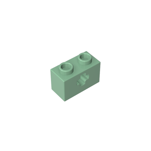 Gobricks,Technic Brick 1 x 2 with Axle Hole Type 1 [+ Opening] and Bottom Pin,32064a,32064,32064b,31493,32064c