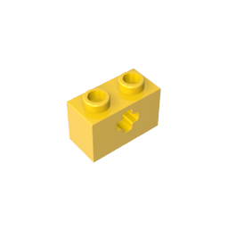 Technic Brick 1 x 2 with Axle Hole Type 1 [+ Opening] and Bottom Pin ,32064