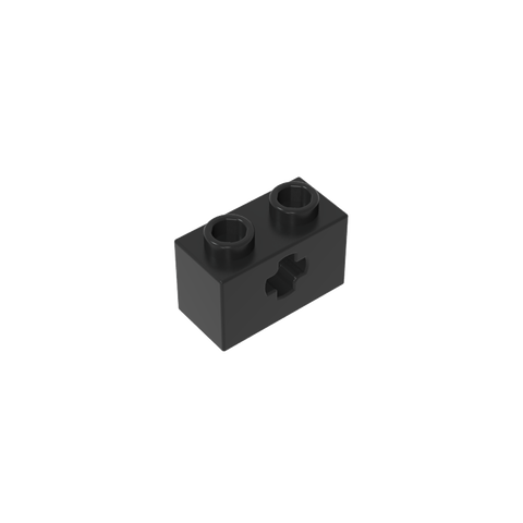 Gobricks,Technic Brick 1 x 2 with Axle Hole Type 1 [+ Opening] and Bottom Pin,32064a,32064,32064b,31493,32064c