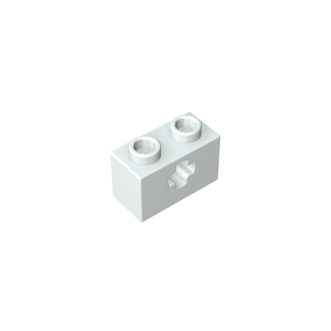 Gobricks,Technic Brick 1 x 2 with Axle Hole Type 1 [+ Opening] and Bottom Pin,32064a,32064,32064b,31493,32064c