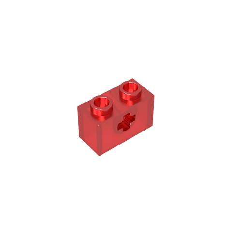 Gobricks,Technic Brick 1 x 2 with Axle Hole Type 1 [+ Opening] and Bottom Pin,32064a,32064,32064b,31493,32064c