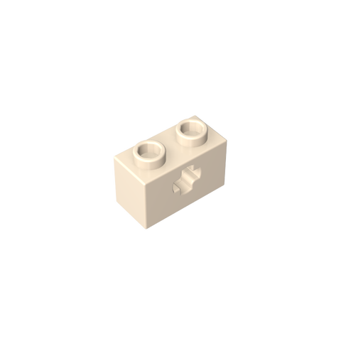 Gobricks,Technic Brick 1 x 2 with Axle Hole Type 1 [+ Opening] and Bottom Pin,32064a,32064,32064b,31493,32064c