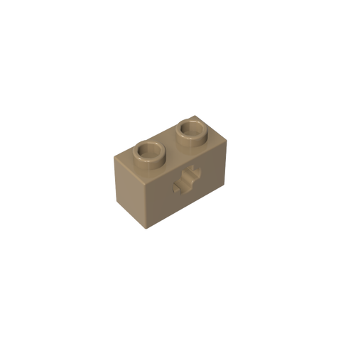 Gobricks,Technic Brick 1 x 2 with Axle Hole Type 1 [+ Opening] and Bottom Pin,32064a,32064,32064b,31493,32064c