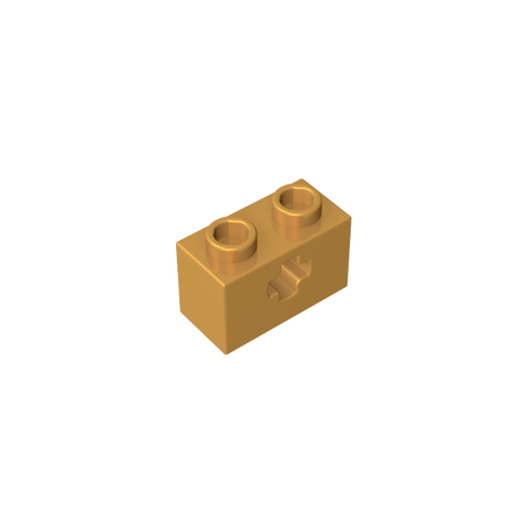 Gobricks,Technic Brick 1 x 2 with Axle Hole Type 1 [+ Opening] and Bottom Pin,32064a,32064,32064b,31493,32064c