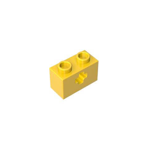 Gobricks,Technic Brick 1 x 2 with Axle Hole Type 1 [+ Opening] and Bottom Pin,32064a,32064,32064b,31493,32064c