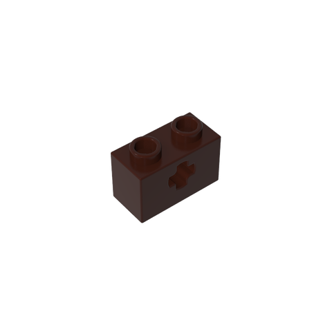 Gobricks,Technic Brick 1 x 2 with Axle Hole Type 1 [+ Opening] and Bottom Pin,32064a,32064,32064b,31493,32064c