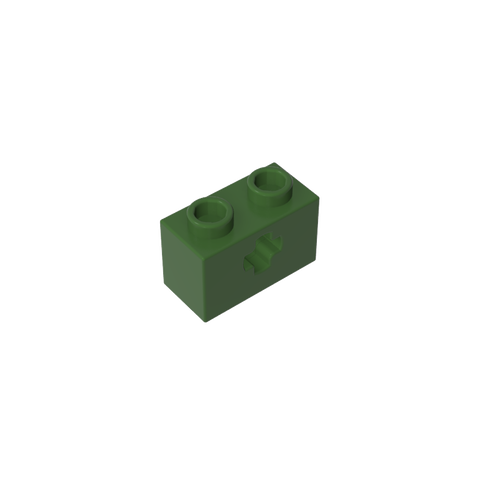 Gobricks,Technic Brick 1 x 2 with Axle Hole Type 1 [+ Opening] and Bottom Pin,32064a,32064,32064b,31493,32064c