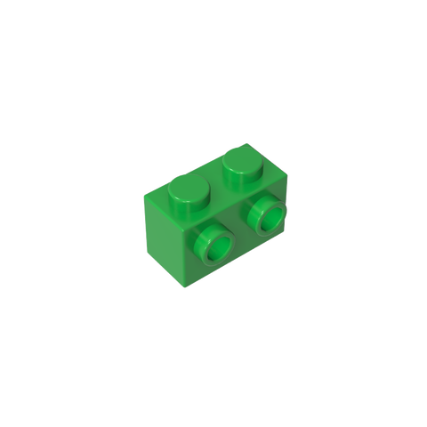 Gobricks,Brick Special 1 x 2 with 2 Studs on 1 Side,11211