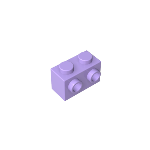Gobricks,Brick Special 1 x 2 with 2 Studs on 1 Side,11211