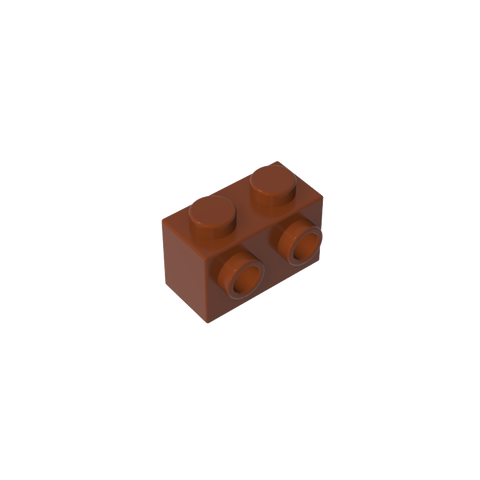 Gobricks,Brick Special 1 x 2 with 2 Studs on 1 Side,11211