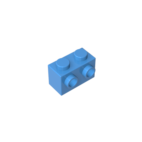 Gobricks,Brick Special 1 x 2 with 2 Studs on 1 Side,11211