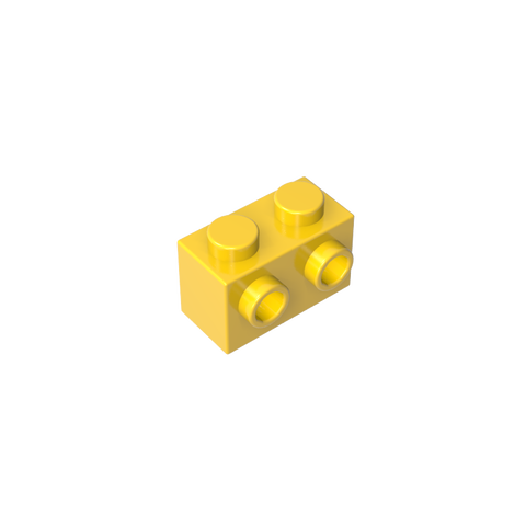 Gobricks,Brick Special 1 x 2 with 2 Studs on 1 Side,11211