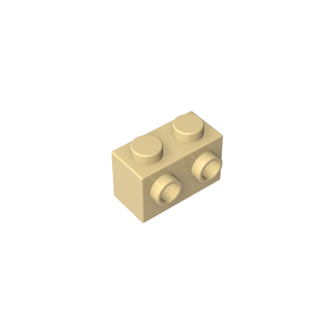Gobricks,Brick Special 1 x 2 with 2 Studs on 1 Side,11211