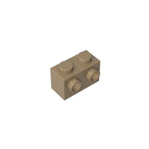 Gobricks,Brick Special 1 x 2 with 2 Studs on 1 Side,11211