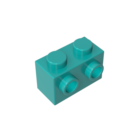 Gobricks,Brick Special 1 x 2 with 2 Studs on 1 Side,11211