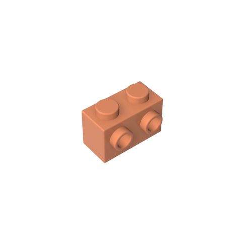 Gobricks,Brick Special 1 x 2 with 2 Studs on 1 Side,11211