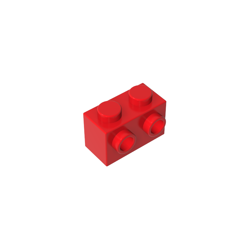 Gobricks,Brick Special 1 x 2 with 2 Studs on 1 Side,11211