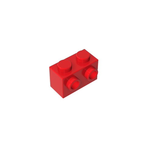 Gobricks,Brick Special 1 x 2 with 2 Studs on 1 Side,11211