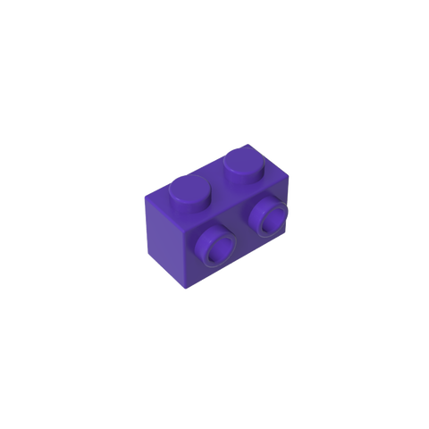 Gobricks,Brick Special 1 x 2 with 2 Studs on 1 Side,11211