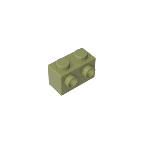 Gobricks,Brick Special 1 x 2 with 2 Studs on 1 Side,11211